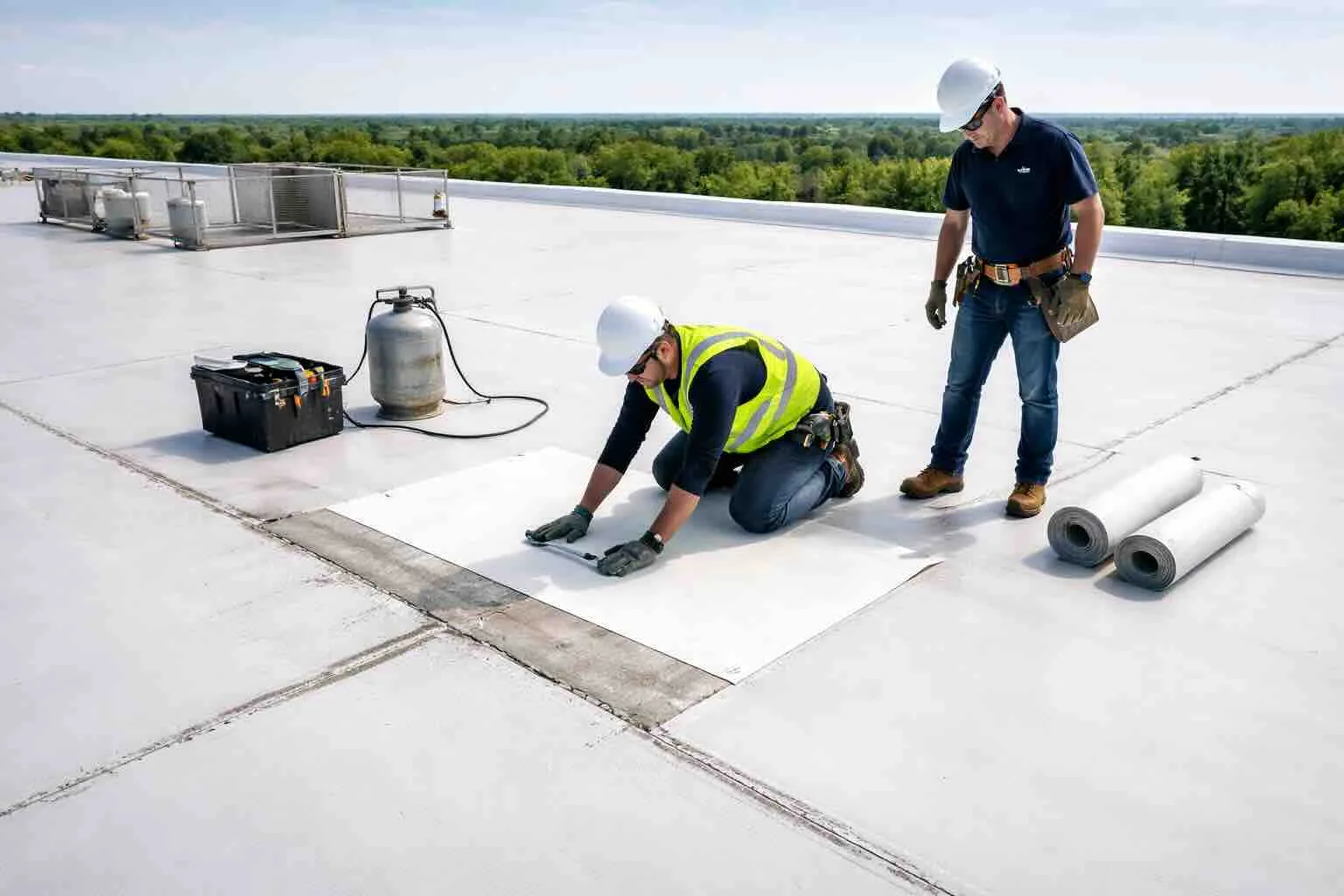 Infrared Roof Moisture Survey